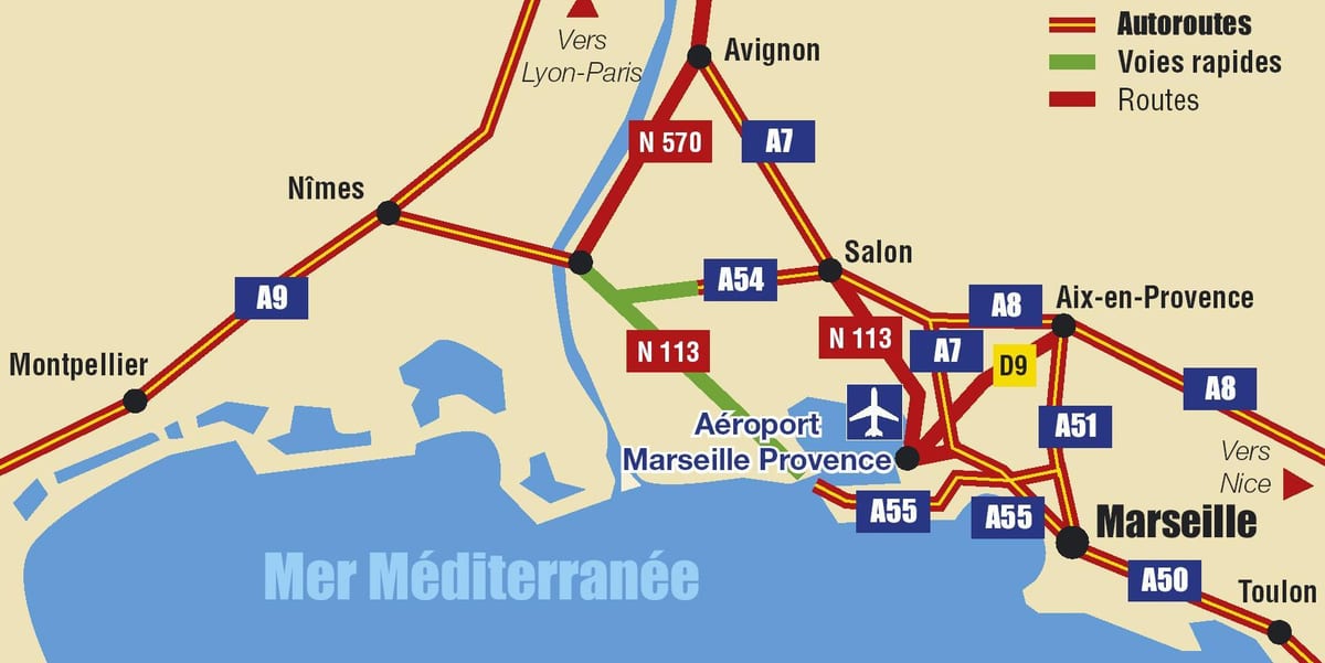 peta dari Marseille raya