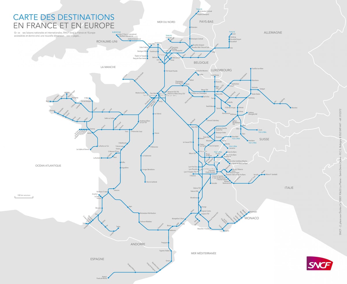 peta dari Marseille kereta